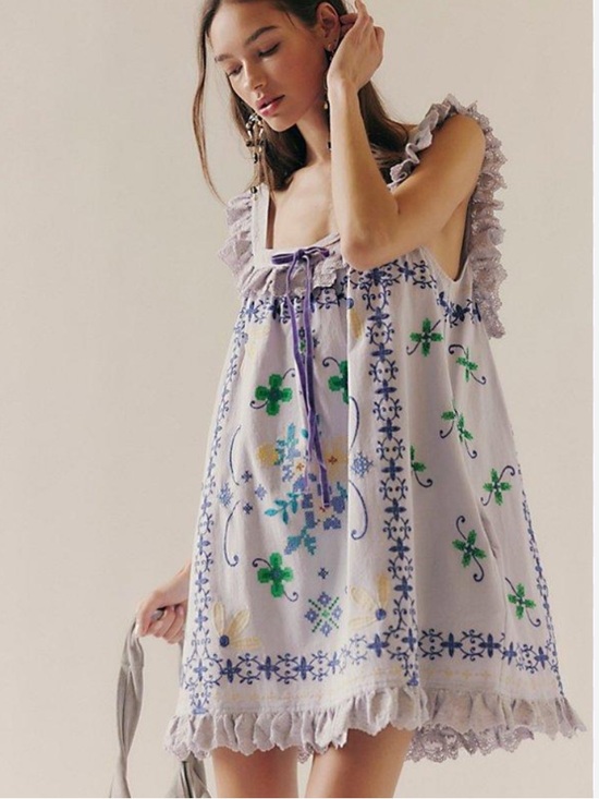 Free People Dresses & Skirts - Free People Bali Main Squeeze Mini Dress NWT